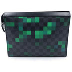 Louis Vuitton Damier Graphite Pi Creasing le Pochette Voyage MM Clutch Black — view 2