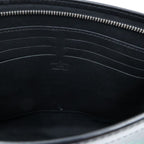Louis Vuitton Damier Graphite Pi Creasing le Pochette Voyage MM Clutch Black — view 8