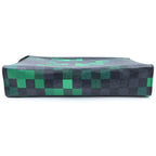Louis Vuitton Damier Graphite Pi Creasing le Pochette Voyage MM Clutch Black — view 4