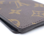 Louis Vuitton Monogram Pocket Organizer Card Case Business Leather Brown — view 5