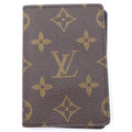 Louis Vuitton Monogram Pocket Organizer Card Case Business Leather Brown
