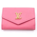 Louis Vuitton Portefeuille Lock Mini Trifold Wallet Compact Punch Pink