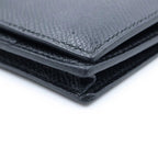 Hermes Bearn Soufflet Wallet Black Leather Epsom Gold — view 6