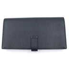 Hermes Bearn Soufflet Wallet Black Leather Epsom Gold — view 2