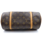 Louis Vuitton Monogram Handbag Brown Leather Gold — view 4