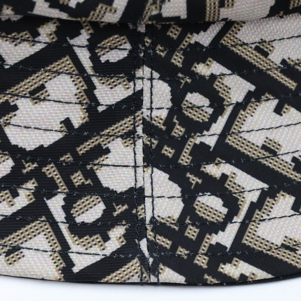 Dior Oblique Reversible Bucket Hat Black Beige — view 7