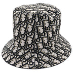 Dior Oblique Reversible Bucket Hat Black Beige — view 4