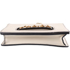 Dior J'Adior Chain Flap Shoulder Bag Ivory Leather Gold — view 4