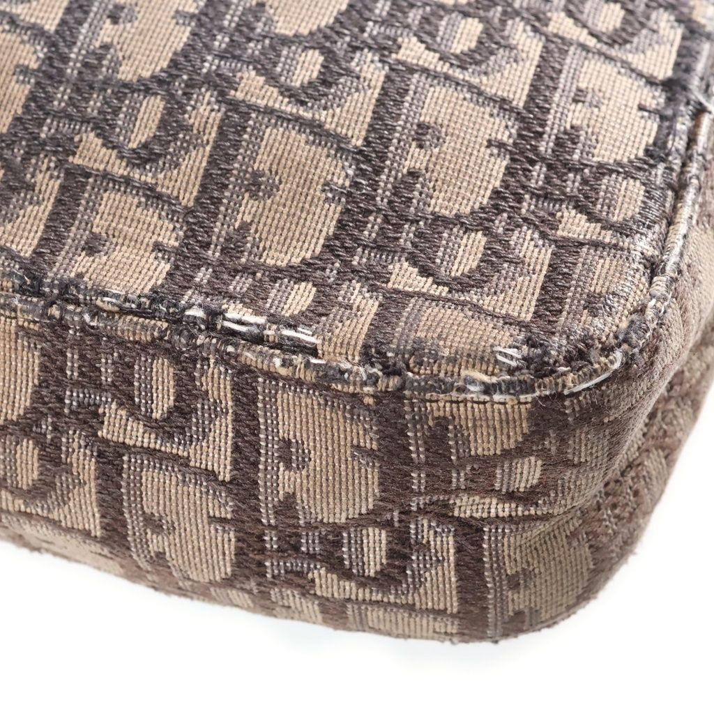 Dior Kenny Scharf Jacquard Shoulder Bag Brown Beige — view 6