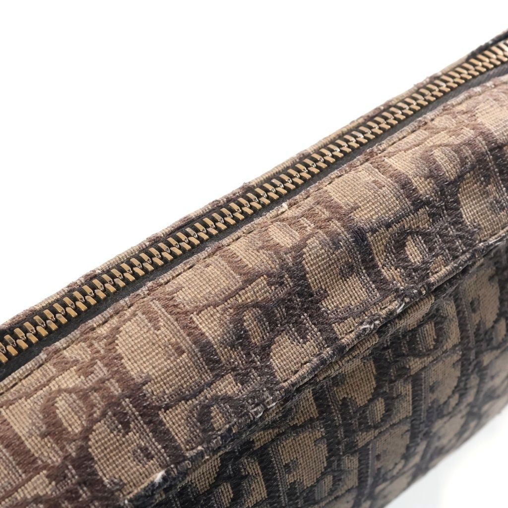 Dior Kenny Scharf Jacquard Shoulder Bag Brown Beige — view 7