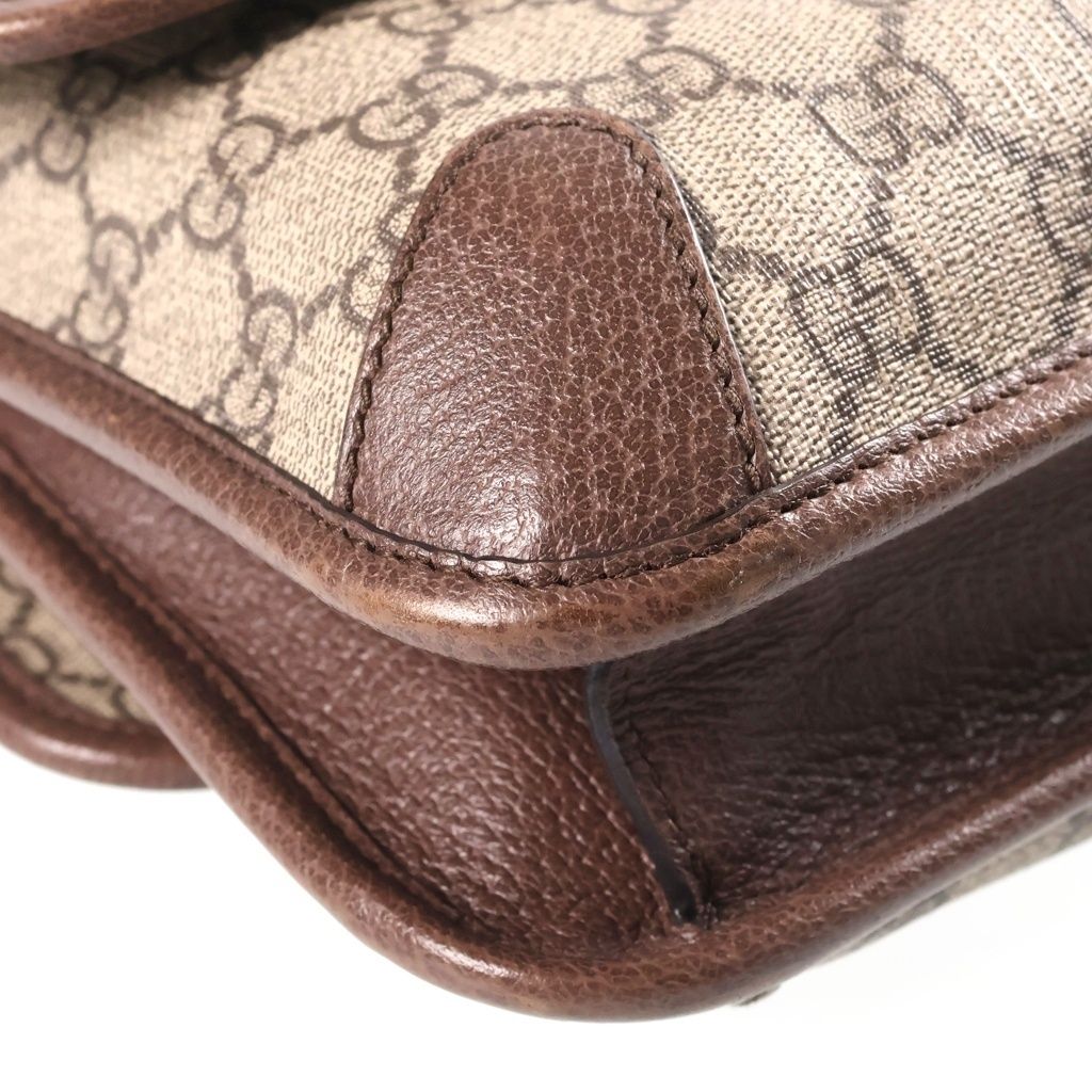 Gucci GG Supreme Small Messenger Bag Brown — view 5