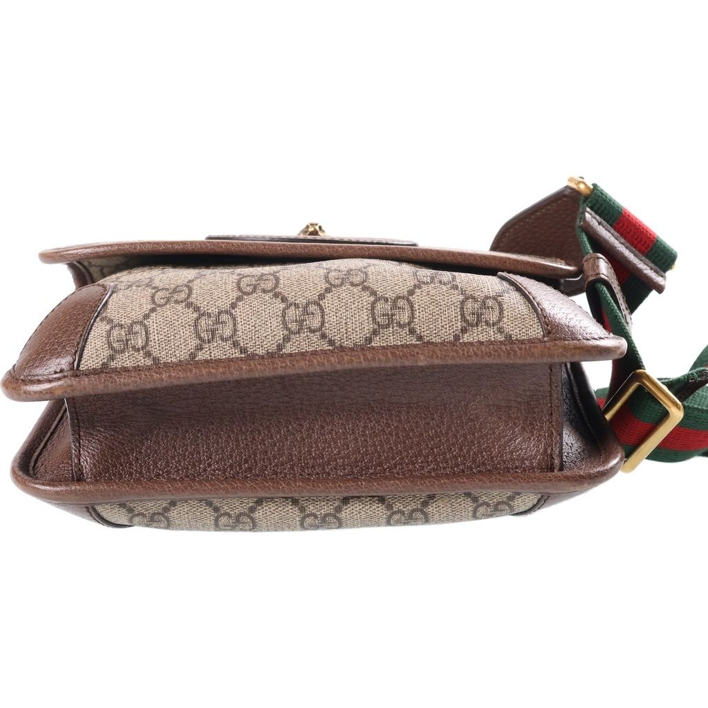 Gucci GG Supreme Small Messenger Bag Brown — view 4
