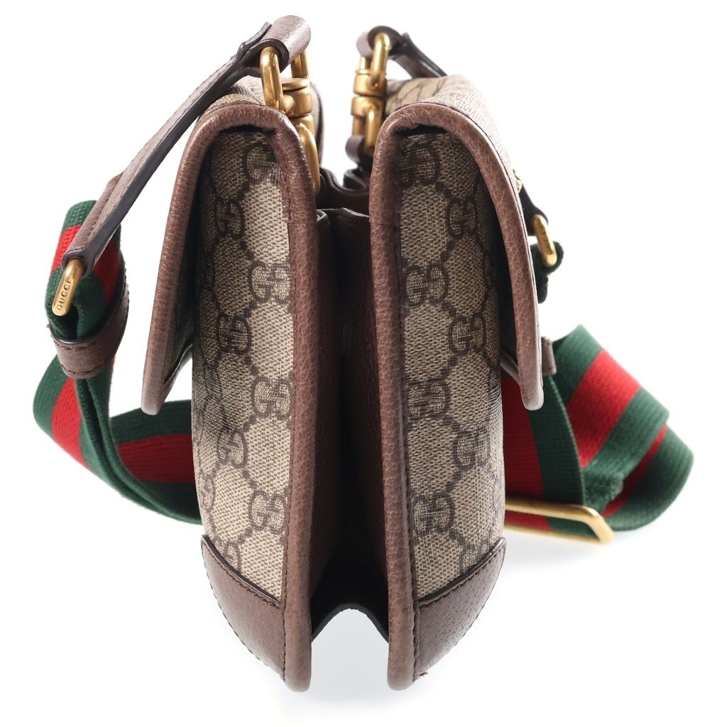 Gucci GG Supreme Small Messenger Bag Brown — view 3