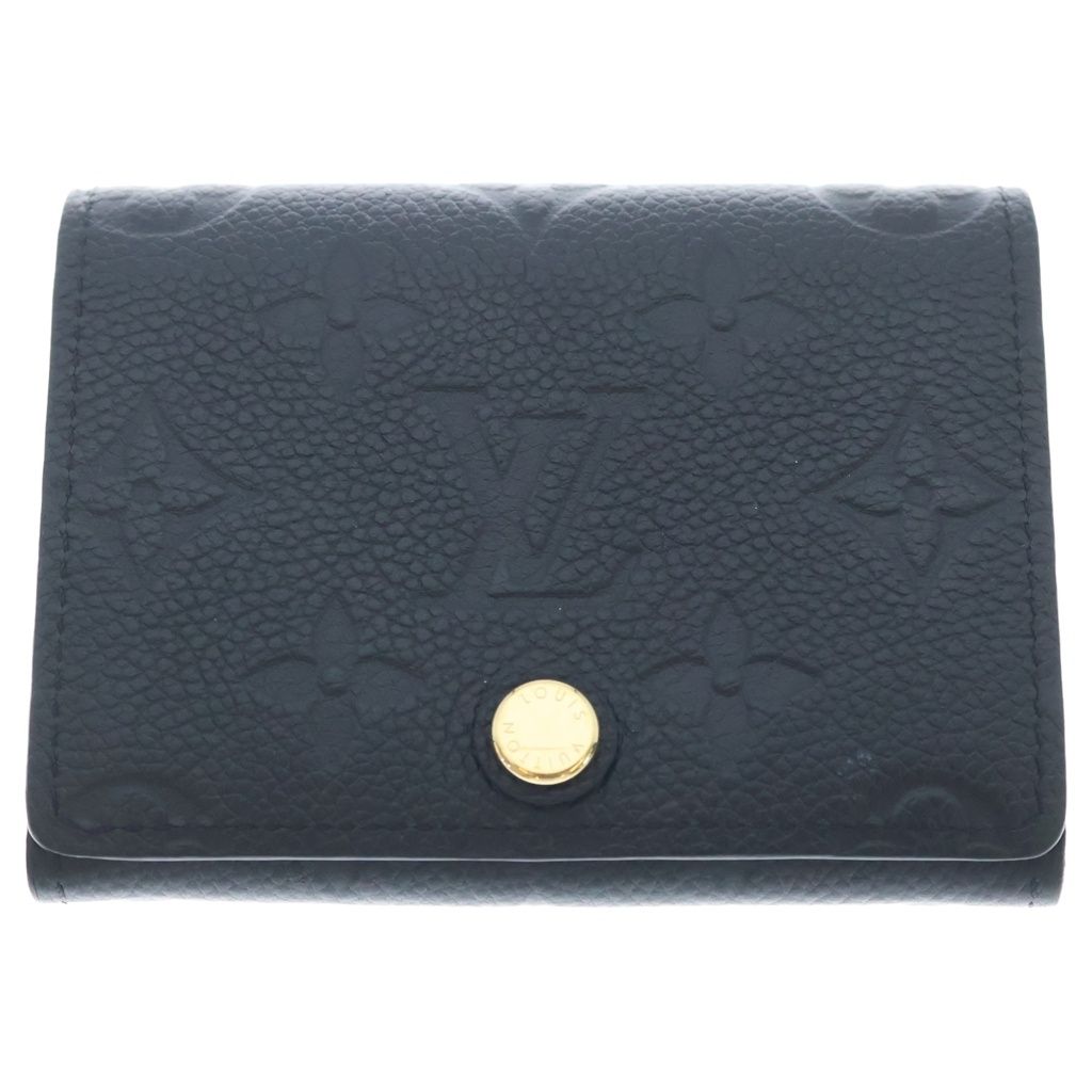 Louis Vuitton Monogram Empreinte Envelope Business Card Holder Case Black