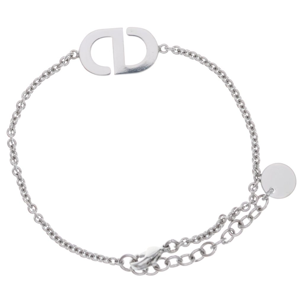 Dior Petit CD Bracelet Metal Silver Rhinestone — view 2