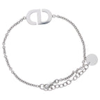 Dior Petit CD Bracelet Metal Silver Rhinestone — view 2