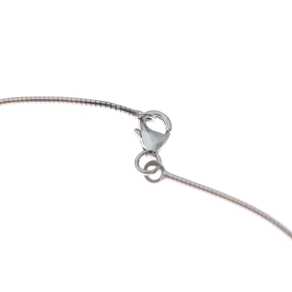 Hermes H Cube Pendant Beige Silver Cage D'h Necklace — view 4