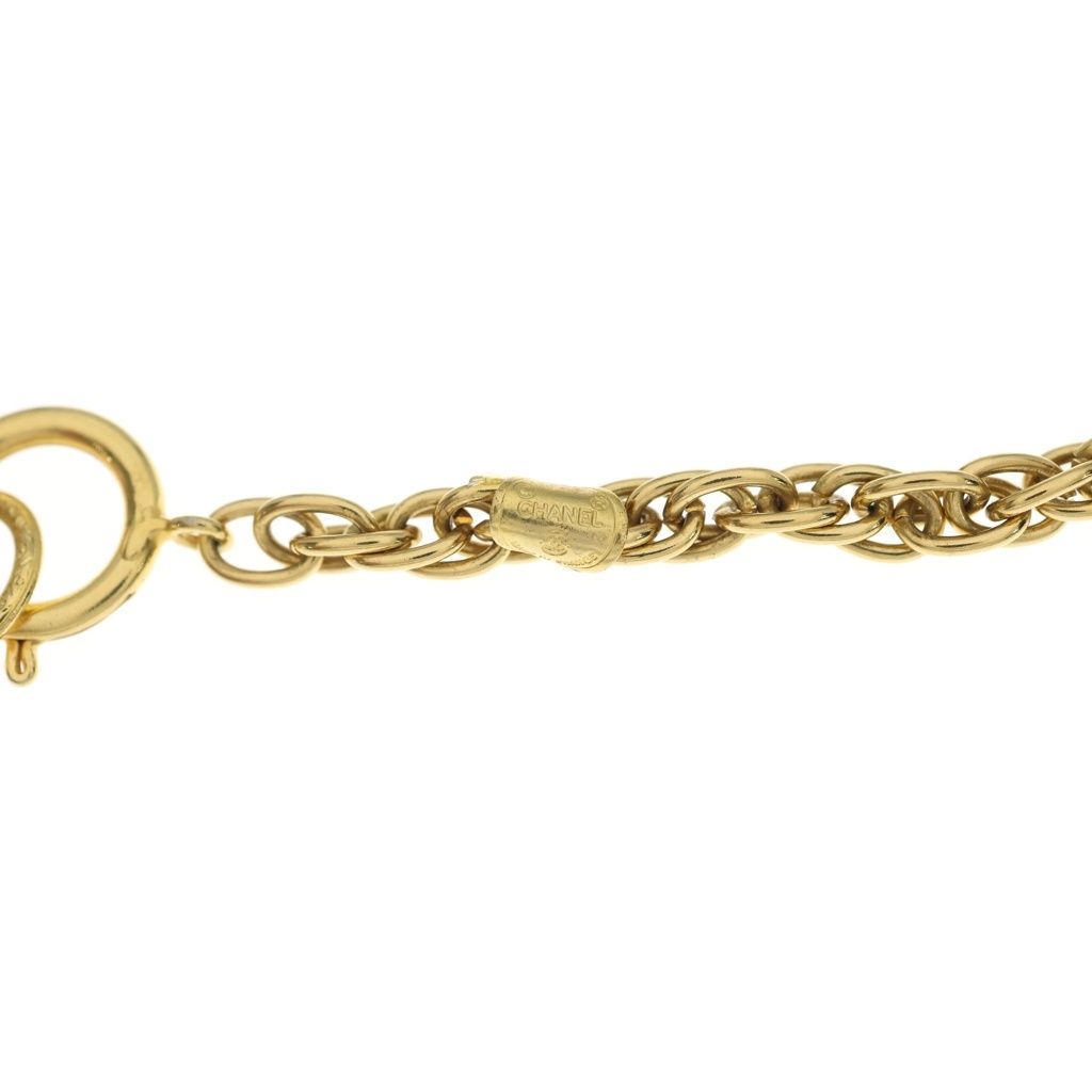 Chanel Mademoiselle Long Chain Necklace Gold — view 6