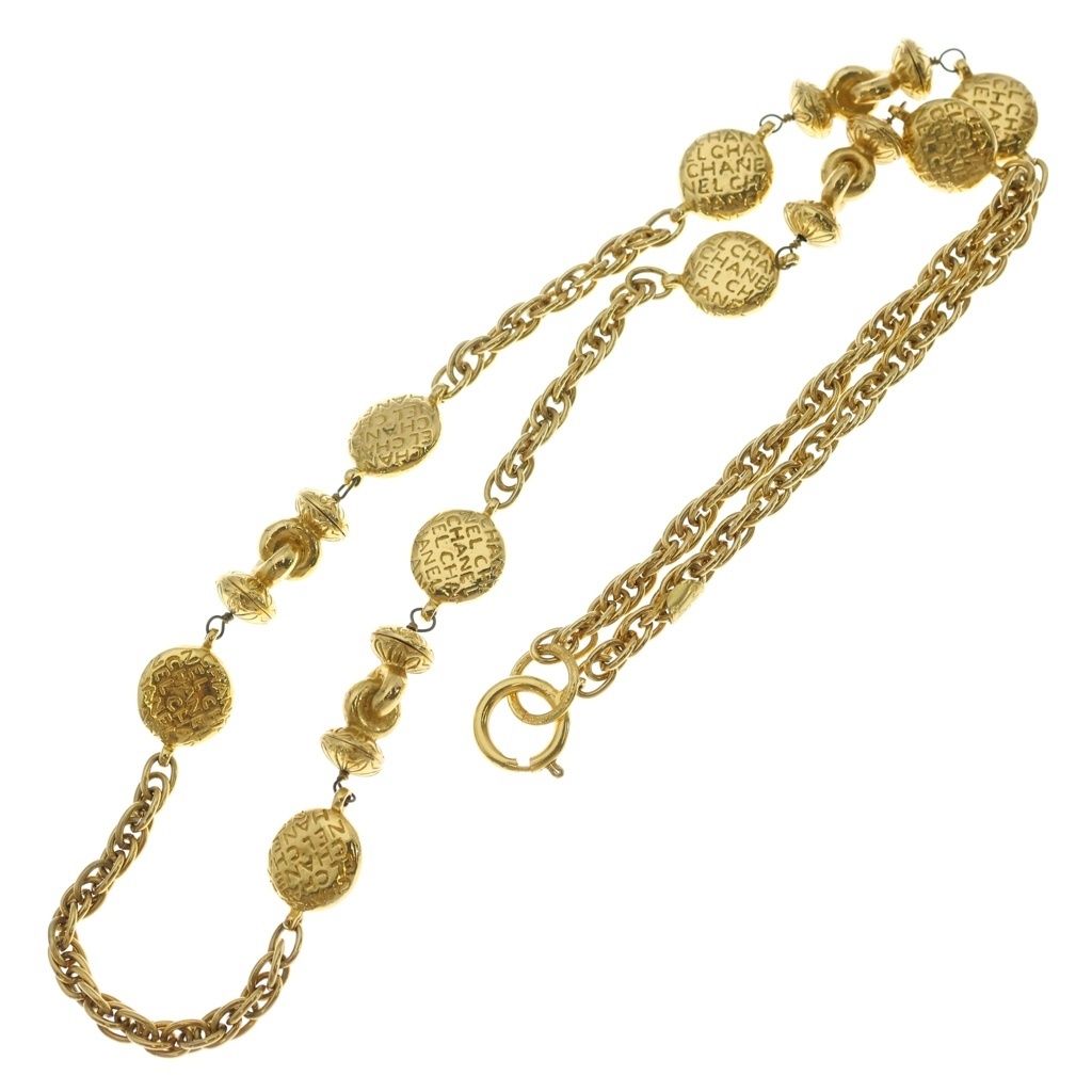 Chanel Mademoiselle Long Chain Necklace Gold — view 2