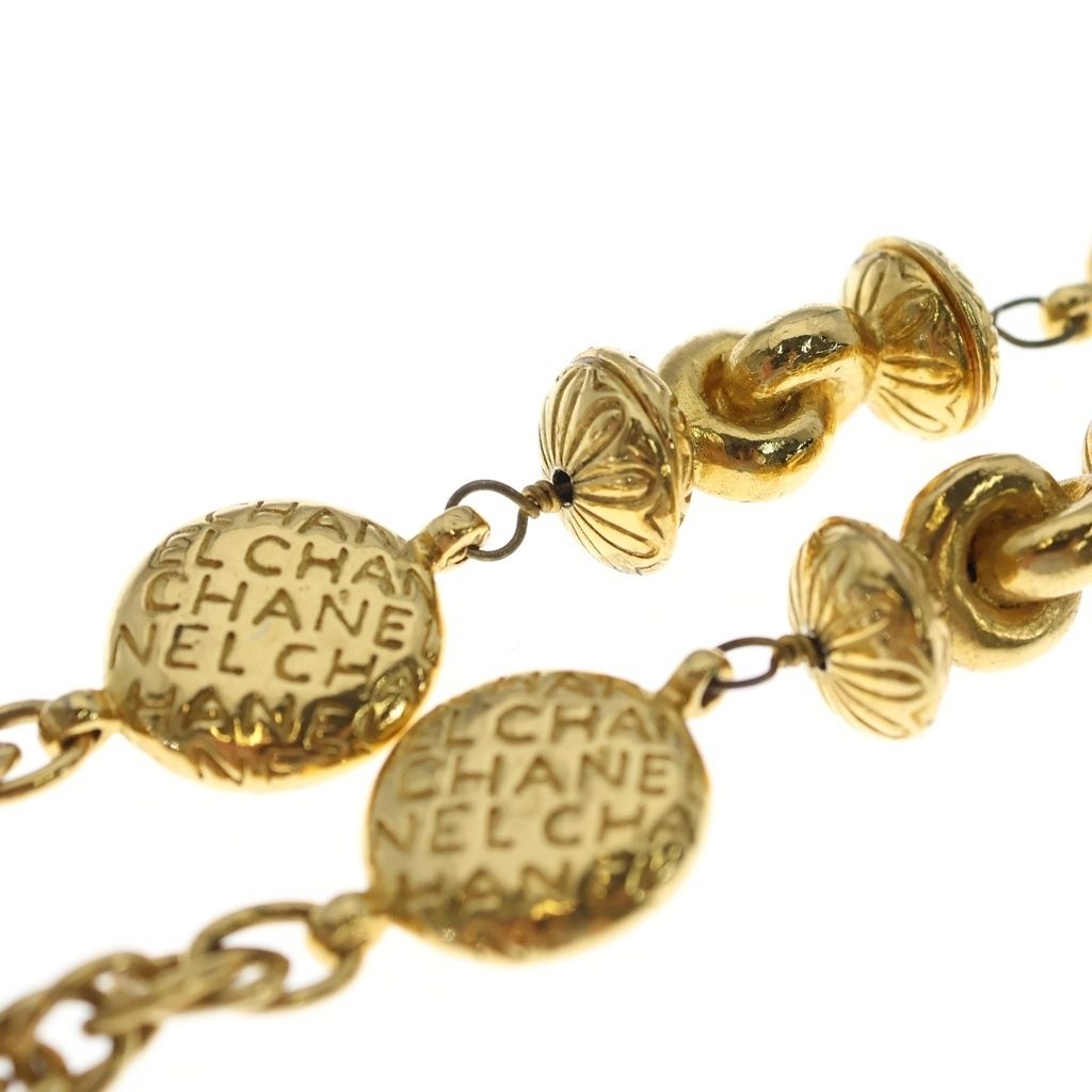 Chanel Mademoiselle Long Chain Necklace Gold — view 5