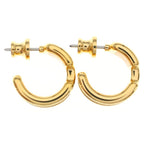 Hermes Olympe PM Earrings Black Gold — view 4