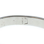 Hermes Clic H Bangle Bracelet Silver Black — view 5