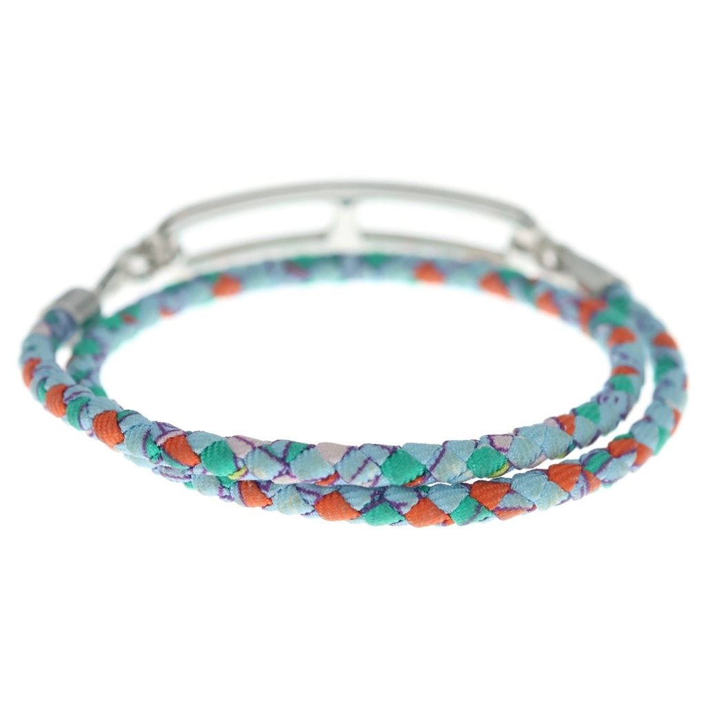 Hermes Roulis Bracelet Light Blue Silver — view 2