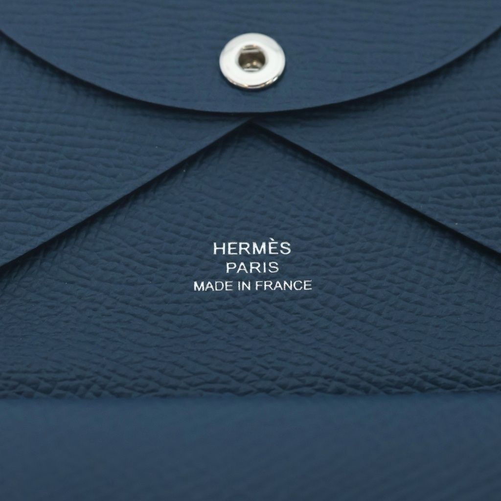 Hermes Calvidio Coin Purse Epsom Malachite Green — view 5