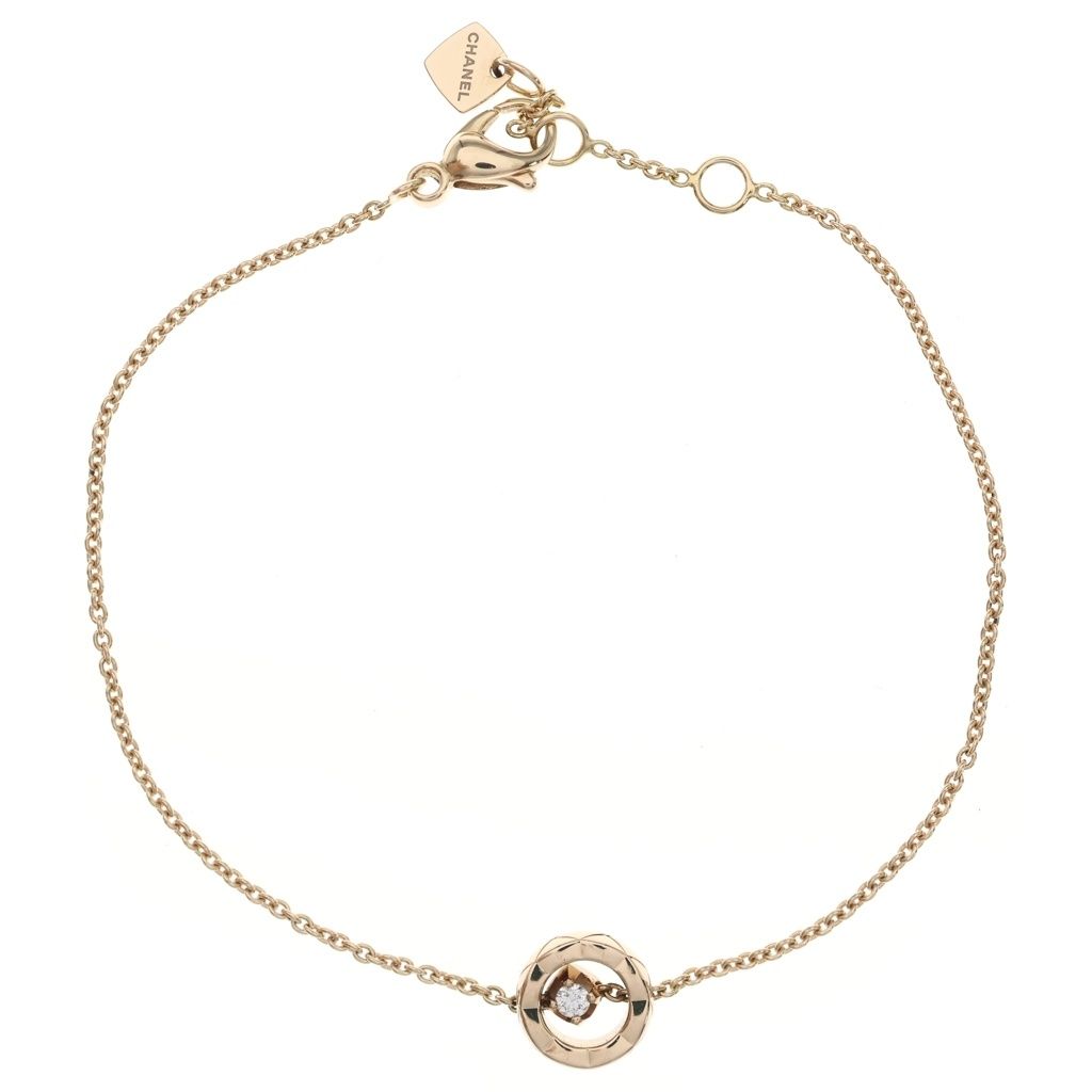 Chanel Coco Crush Diamond Bracelet Pink Gold
