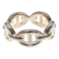 Hermes Chaine D'ancre Enchainee Ring Silver