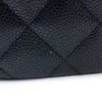 Chanel Quilted 30 Double Flap Chain Shoulder Bag Black — view 7