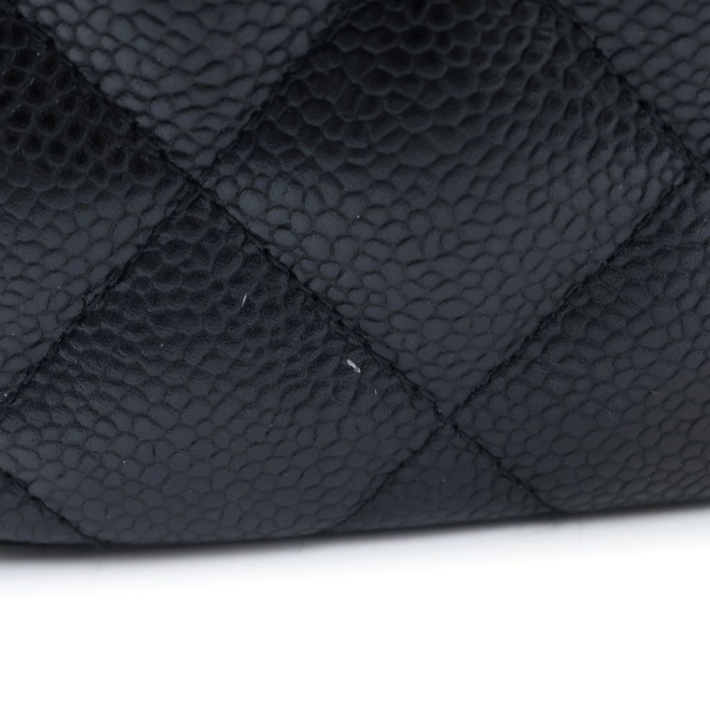 Chanel Quilted 30 Double Flap Chain Shoulder Bag Black — view 7