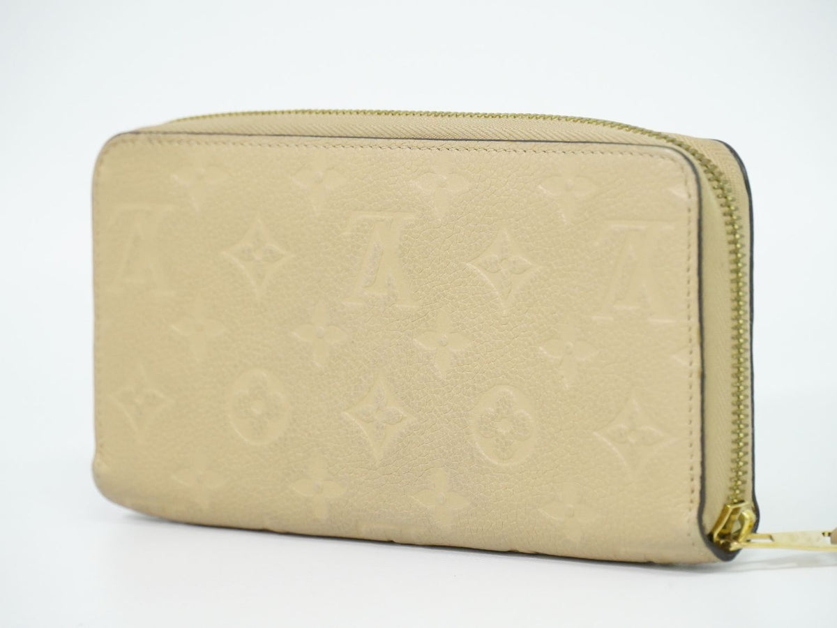 Louis Vuitton LV Zippy Wallet Monogram Empreinte Leather les Beiges — view 6