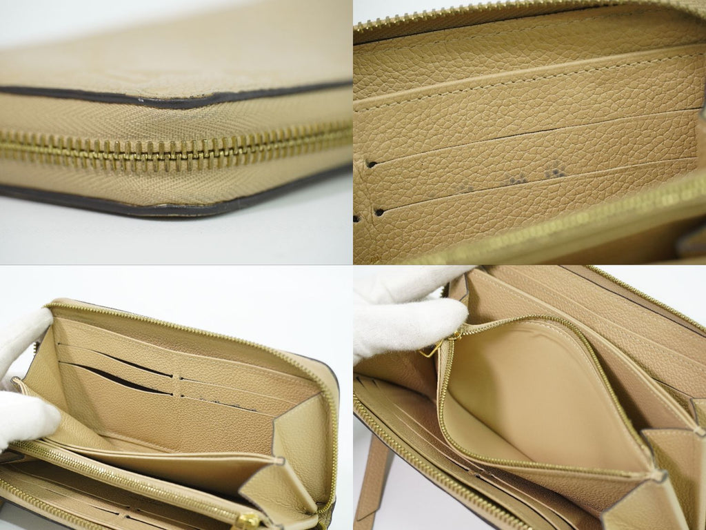 Louis Vuitton LV Zippy Wallet Monogram Empreinte Leather les Beiges — view 8