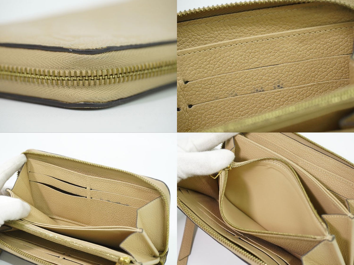 Louis Vuitton LV Zippy Wallet Monogram Empreinte Leather les Beiges — view 8