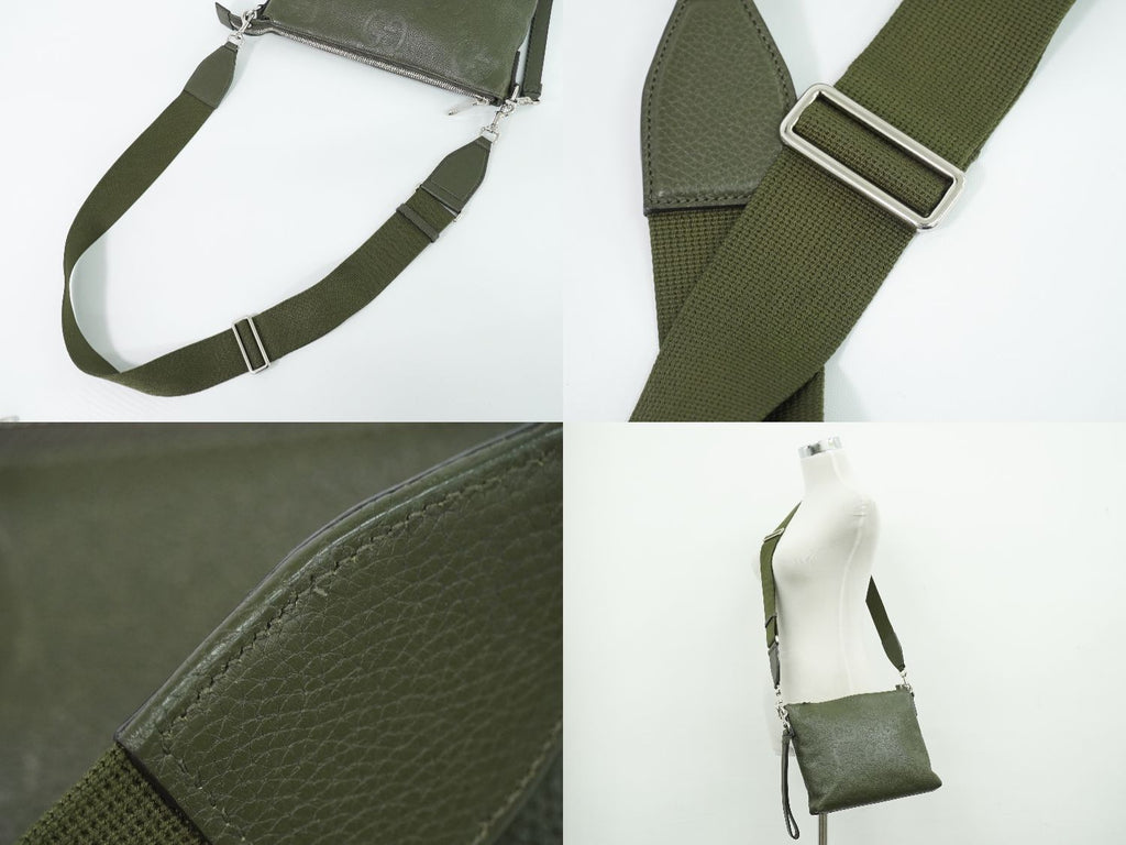 Gucci Jumbo GG Medium Messenger Bag Leather Khaki — view 6