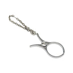 Hermes Fillou Glove Holder Bag Charm Silver Metal Keychain