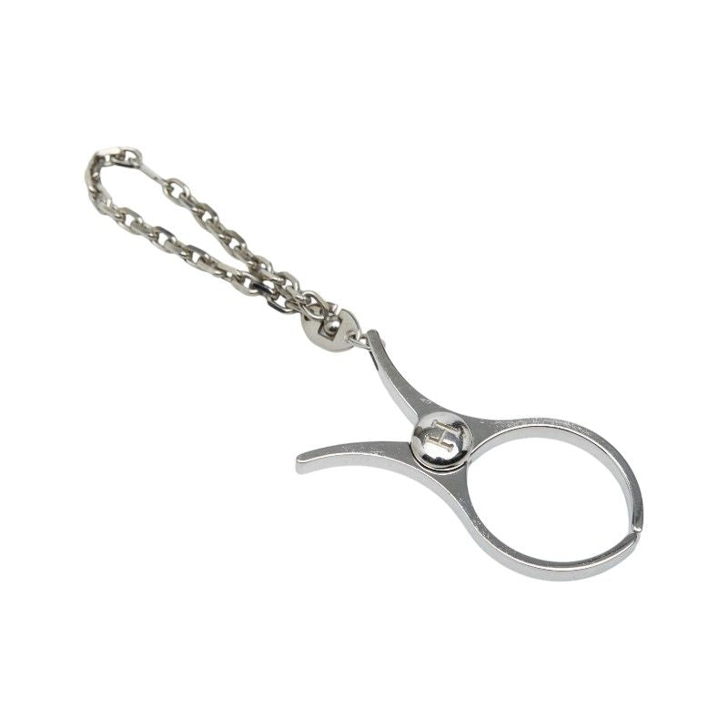 Hermes Fillou Glove Holder Bag Charm Silver Metal Keychain