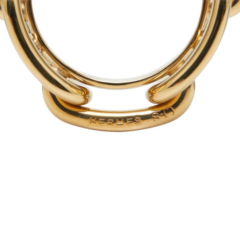 Hermes Legato Chaine D'ancre Scarf Ring Gold Plated — view 4