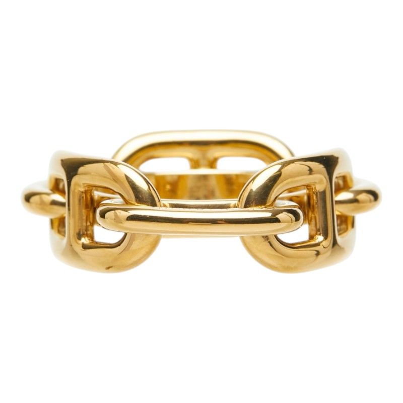 Hermes Legato Chaine D'ancre Scarf Ring Gold Plated — view 3