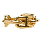 Hermes Legato Chaine D'ancre Scarf Ring Gold Plated — view 2