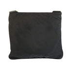Prada Tessuto Black Silver Nylon Shoulder Bag — view 2