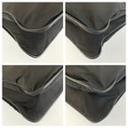 Prada Tessuto Black Silver Nylon Shoulder Bag — view 4