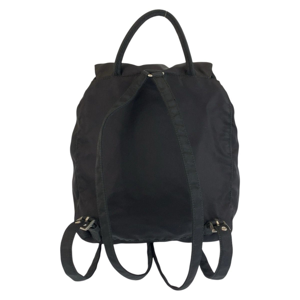 Prada Tessuto Black Silver Nylon Backpack — view 2
