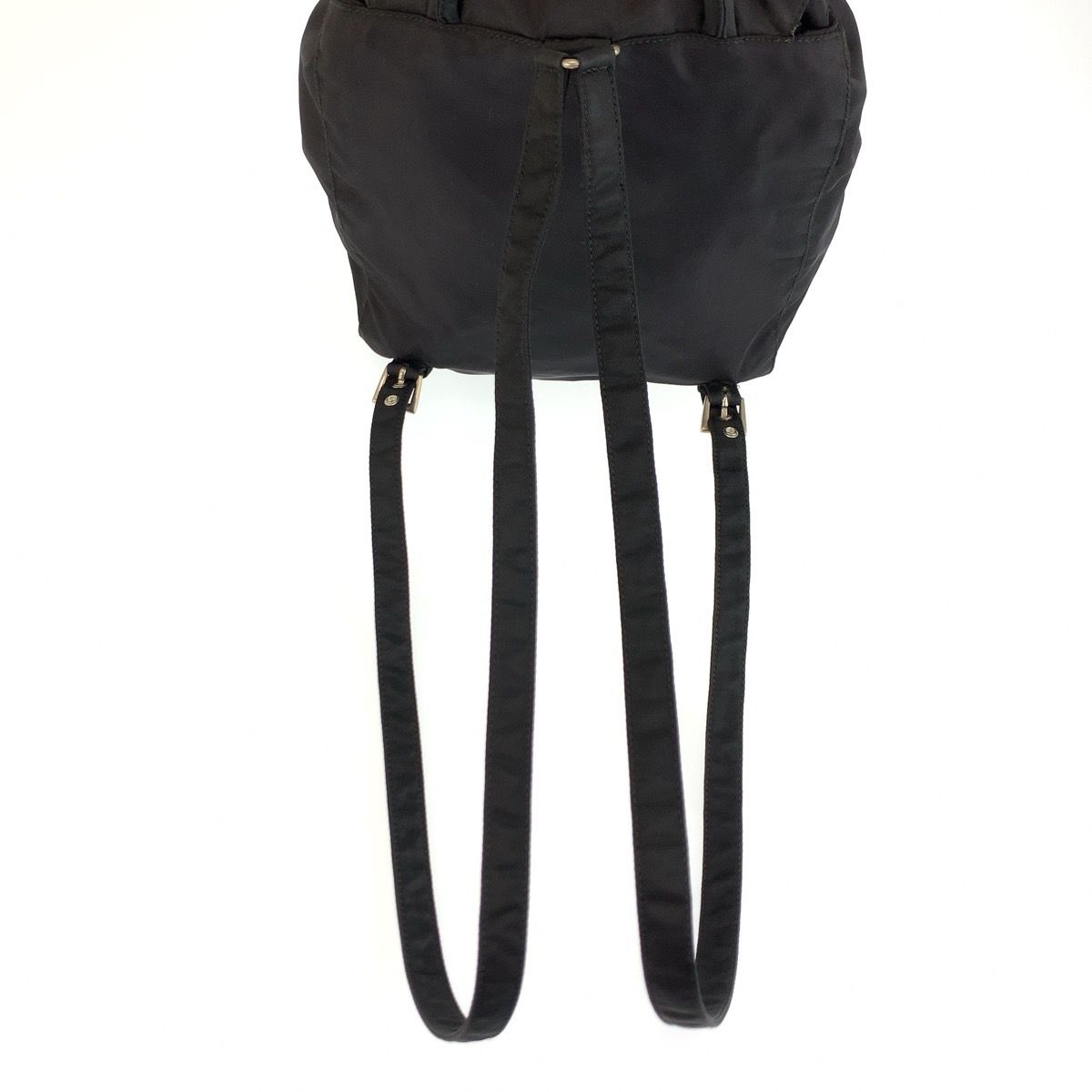 Prada Tessuto Black Silver Nylon Backpack — view 8