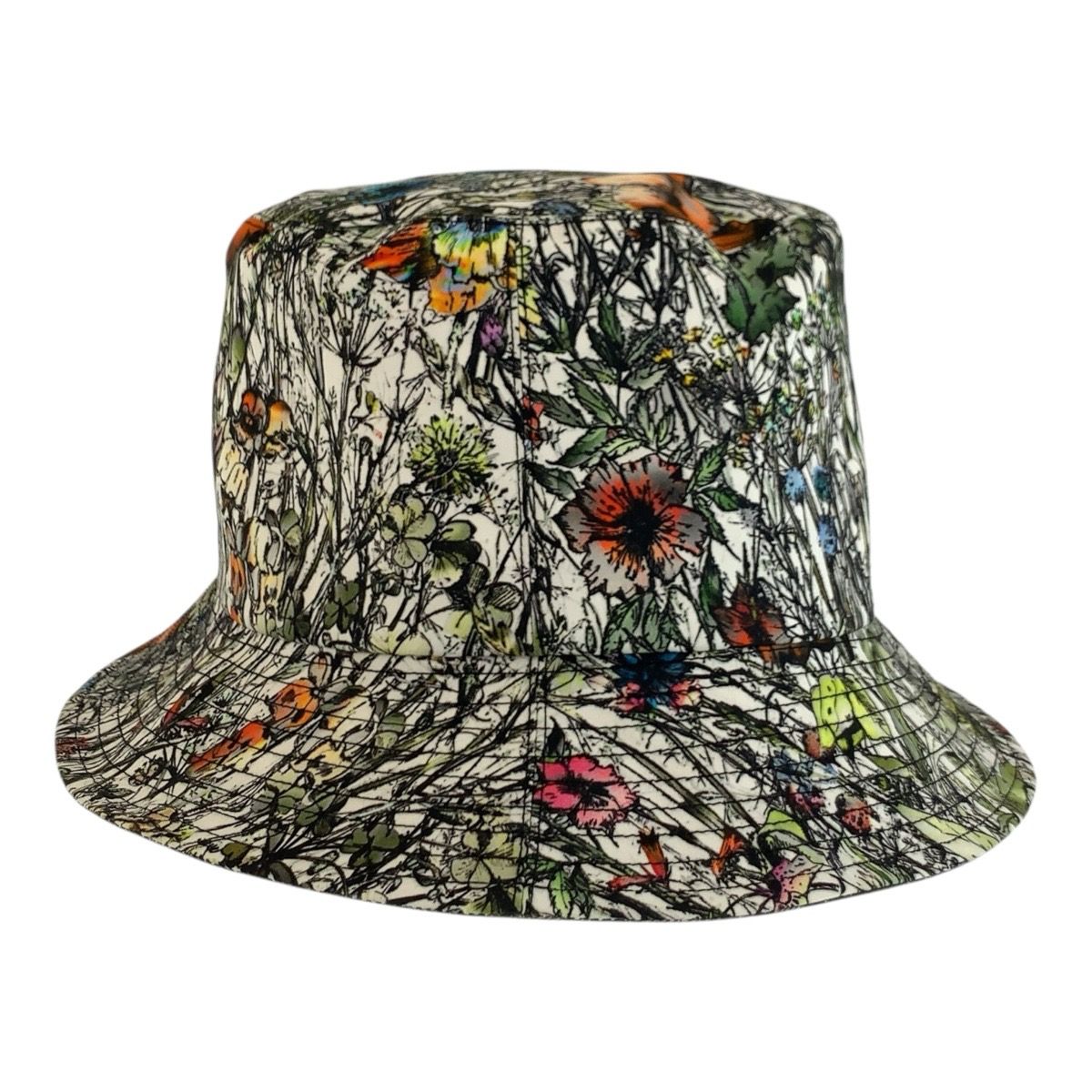 Dior Oblique Green Multicolor Bucket Hat Reversible Hat — view 4