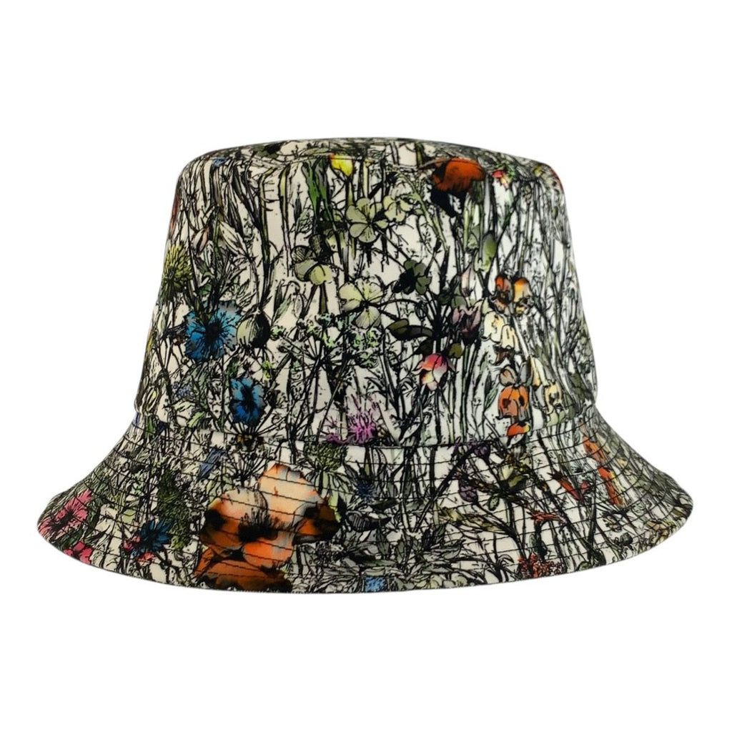 Dior Oblique Green Multicolor Bucket Hat Reversible Hat — view 2