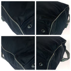 Prada Sports Black Silver Nylon Boston Bag — view 6