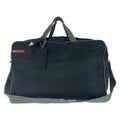 Prada Sports Black Silver Nylon Boston Bag