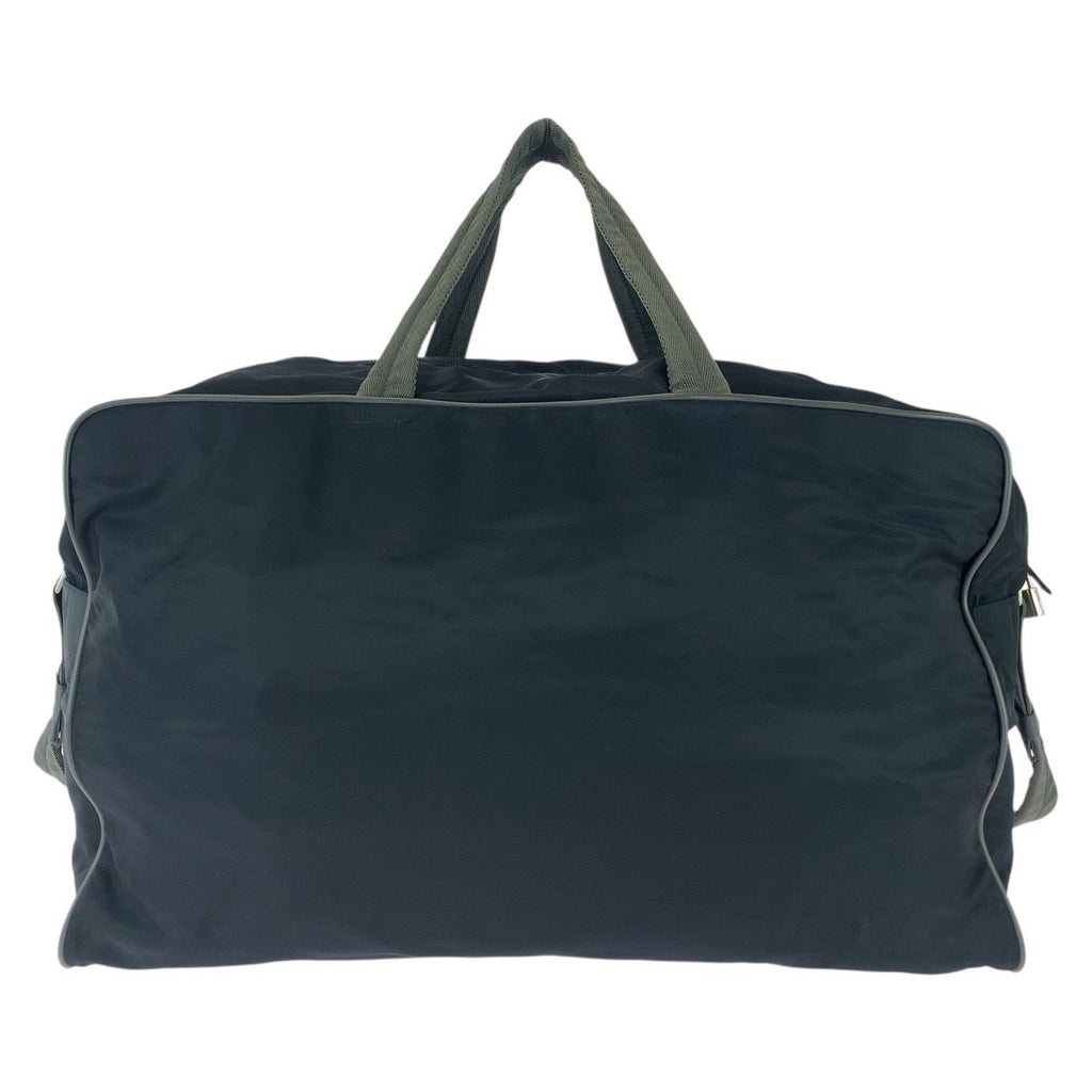Prada Sports Black Silver Nylon Boston Bag — view 2